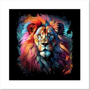 Lion Rainbow Posters and Art